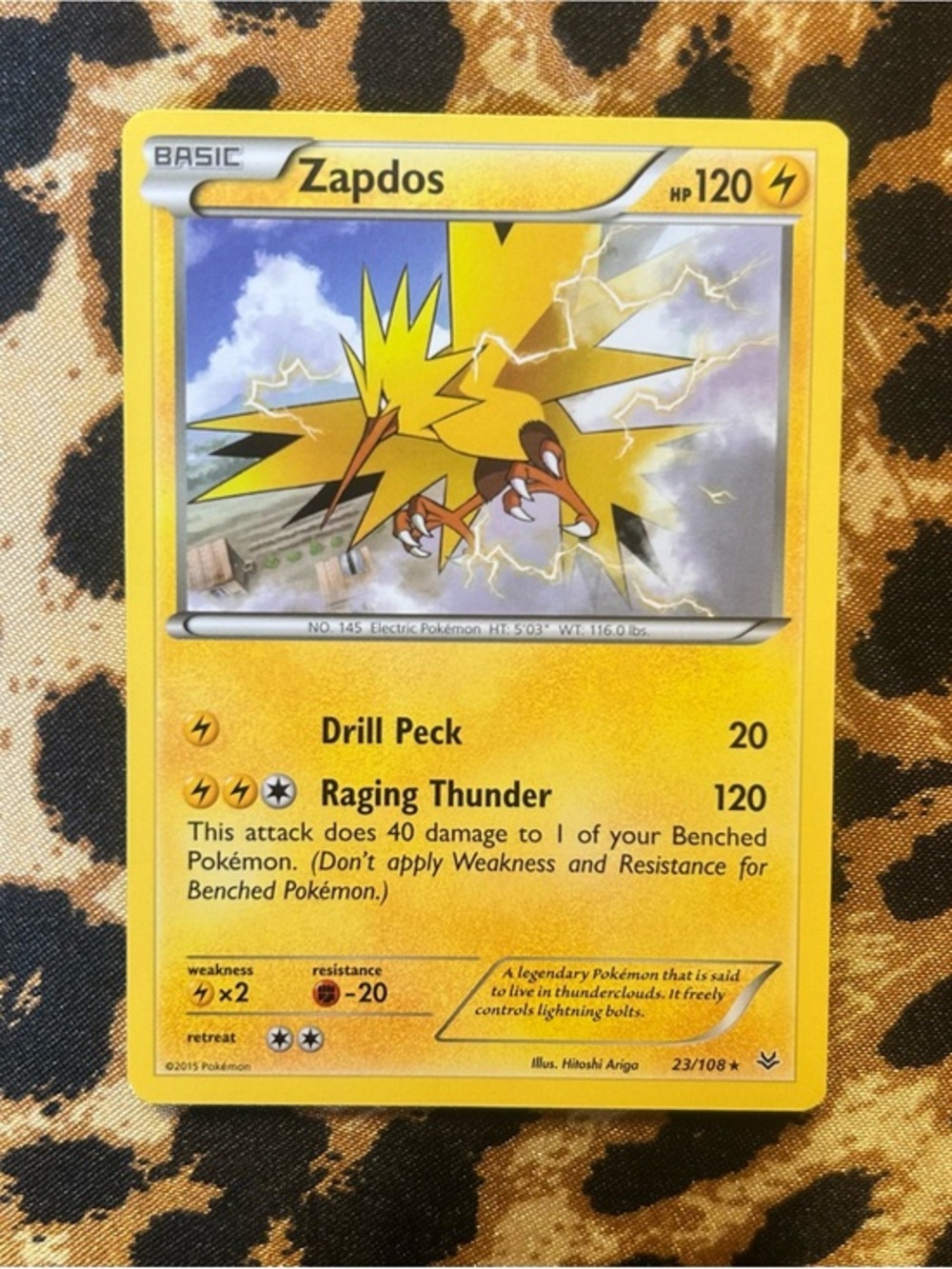 Zapdos - (XY Roaring Skies) Pokemon Card NM